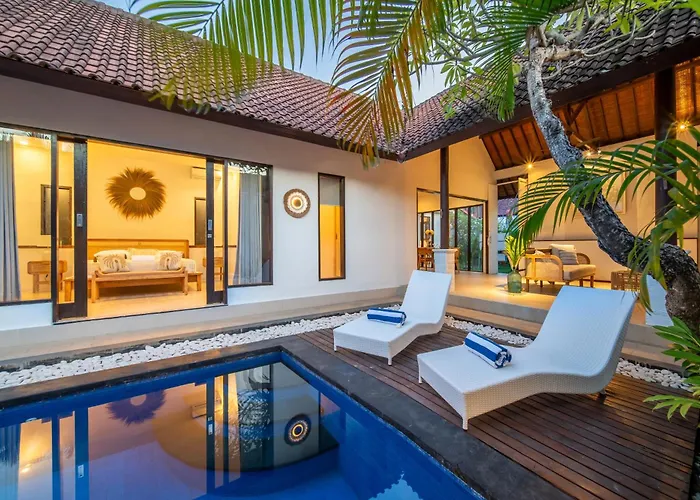 Free Pick-Up Balinese Style Tropical Private Pool Villa With 2 Bedrooms