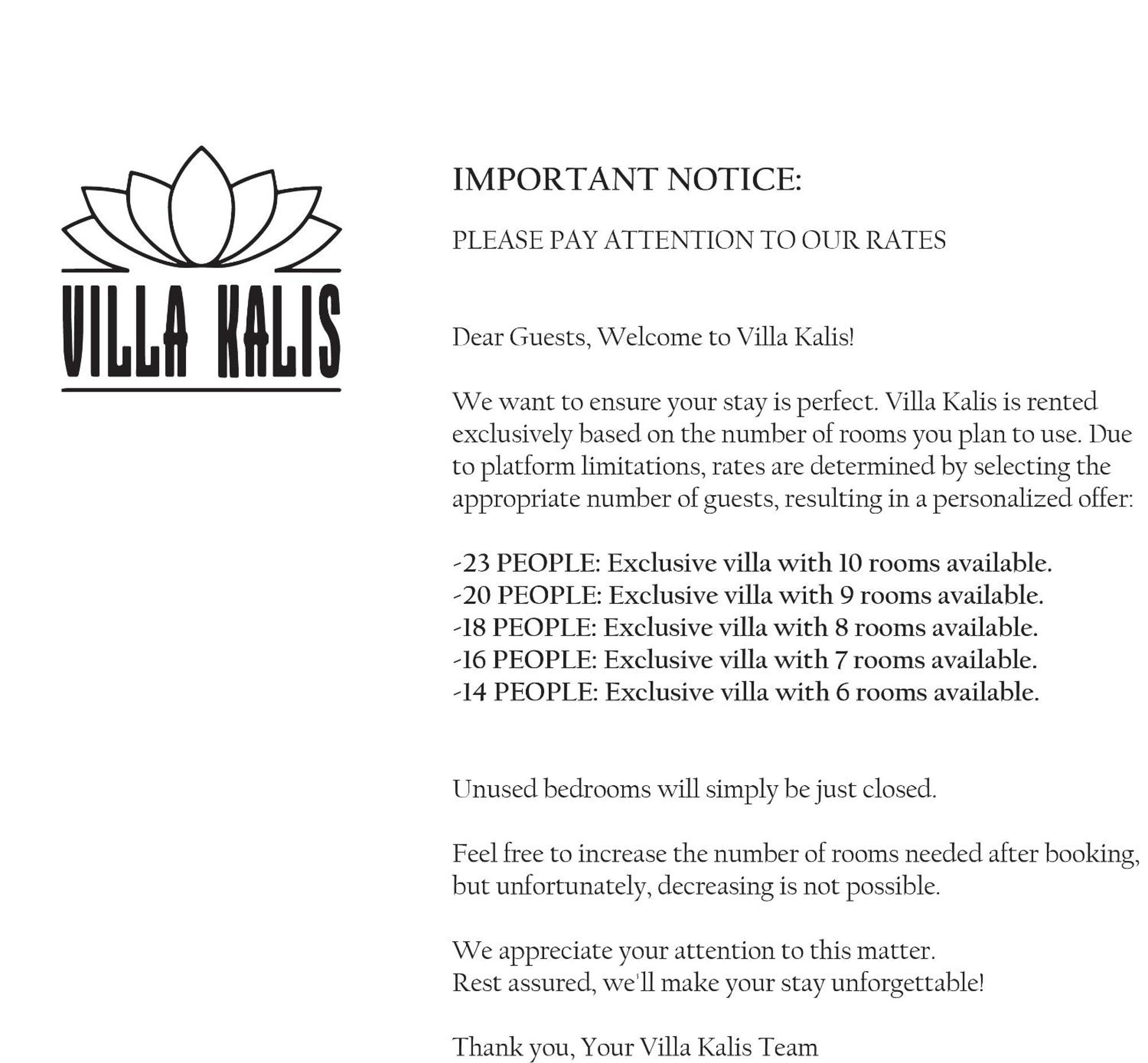 Villa Kalis, 10 Bedroom Family And Group