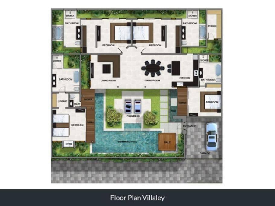 Villa 4br With Private Pool Near *