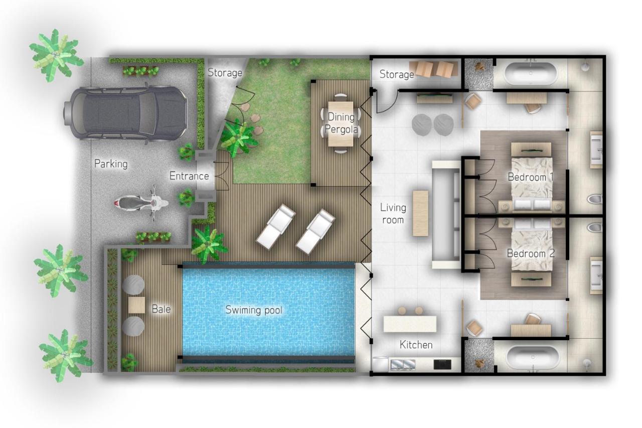 Luxurious Double King W/pool & Wifi+ Carpark Villa