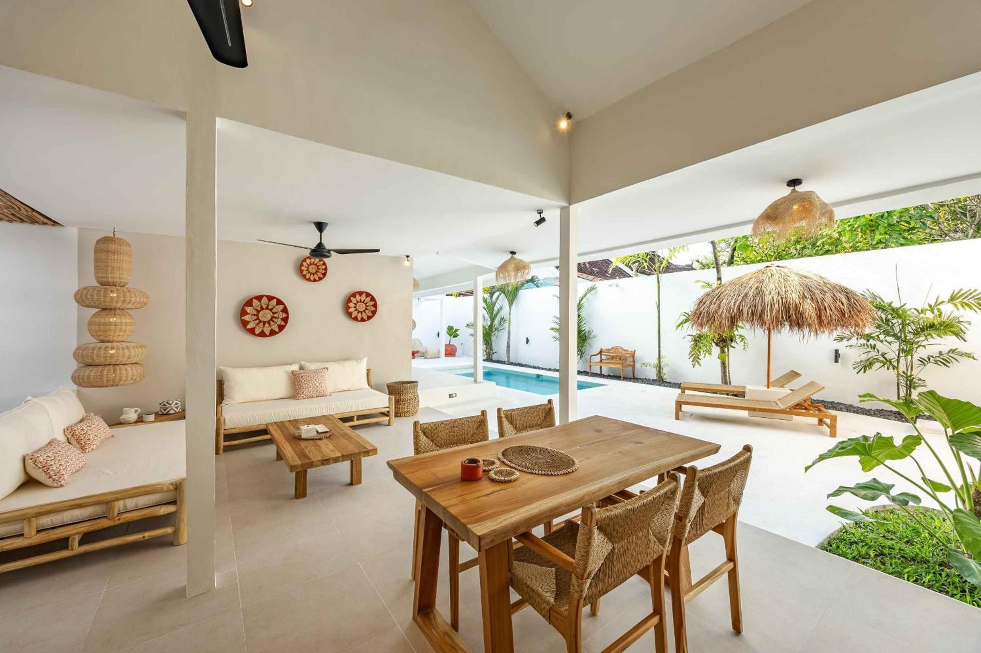 Casa Kokoon - New Bright & Quiet 2br Mertanadi With Private Pool And Parking Villa *